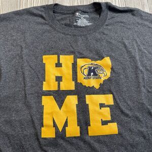 Kent State Golden Flashes Home LS Tee Men’s XL Gray Logo Ohio Champion